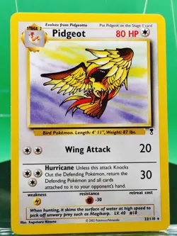 Pidgeot 33/110 Legendary Collection Set Non Holo Rare 2002 English Pokemon WoTC - Image 3