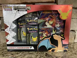 Pokemon TCG Celebrations Collection Lance's Charizard V Box Rare 25th Mint 🔥🔥 820650101625 - Image 1