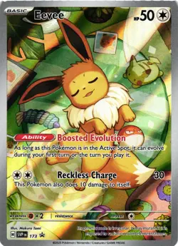 Pokemon TCG Prismatic Evolutions Eevee Black Star Promo 173 VLP - Image 1