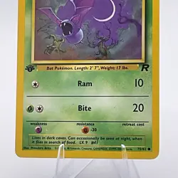 Pokemon TCG Team Rocket 1st Edition Lot Oddish #63 & Zubat #70 See Photos - Image 3