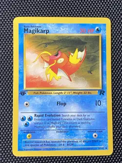Magikarp 47/82 1st Edition Team Rocket Rare Pokemon Card LP+ - Image 1