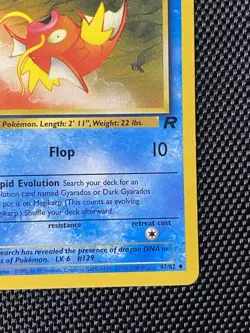 Magikarp 47/82 1st Edition Team Rocket Rare Pokemon Card LP+ - Image 4