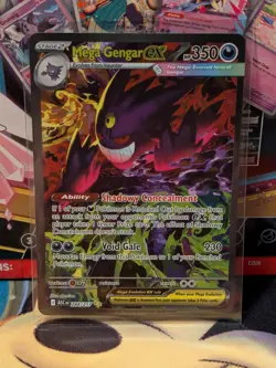 Pokemon Mega Gengar EX Full Art Holo Card 350 HP 284/217 English SIR - Image 3