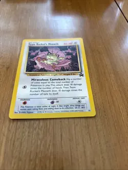 Pokemon Team Rocket’s Meowth Promo Black Star Card #18 - Image 3