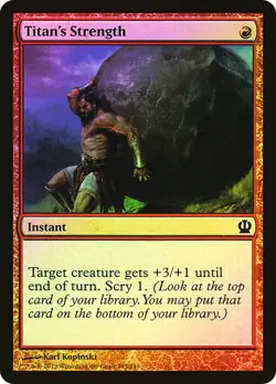 Titan's Strength Foil Theros Mtg Magic English NM - Image 1