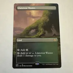 Llanowar Wastes (Borderless) The Brothers' War Regular NM MTG Magic - Image 1