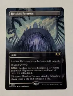 MTG Restless Fortress (Borderless) - Wilds of Eldraine LP - Image 1
