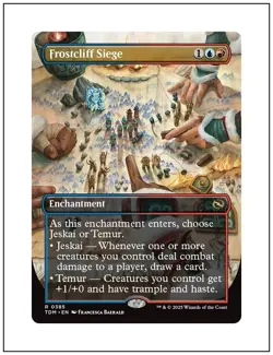 1x Frostcliff Siege, Borderless Art, Magic the Gathering MTG NM - Image 1