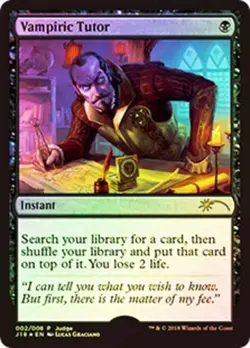 1x Vampiric Tutor (J18) - Foil Moderate Play MTG Magic - Kid Icarus - - Image 1