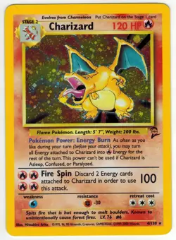 Charizard 4/130 - Base Set 2 Pokemon Card Holo LP/MP - Image 1