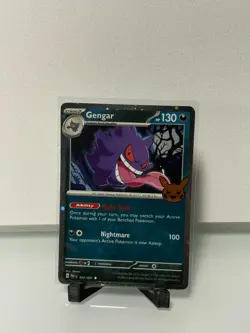 Pokemon Gengar Cosmos Holo Booster 057/091 Trick or Trade - Image 1