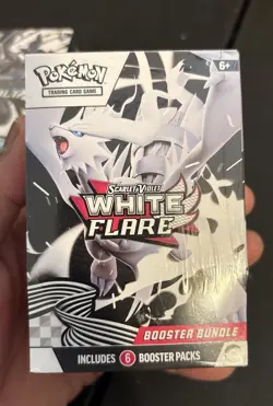 Pokemon Scarlet & Violet White Flare Booster Bundle 6 Packs Trading Card Game - Image 1
