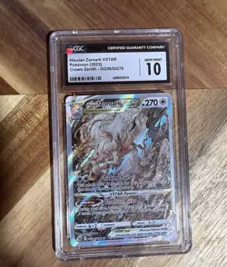 Pokemon TCG Hisuian Zoroark VSTAR GG56/GG70 CGC 10 Crown Zenith Holo 2023 - Image 1