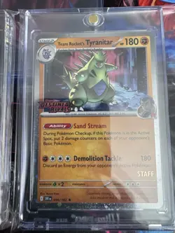 Pokemon Destined Rivals STAFF Promo: Misty’s Gyarados & Team Rocket’s Tyranitar - Image 3