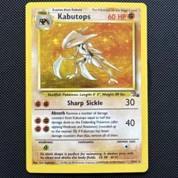 Kabutops 9/62 Pokemon Fossil Unlimited Holo - Lightly Played - Image 1