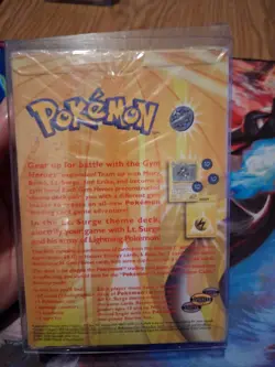 Pokemon - Gym Heroes LT. SURGE Theme Deck Vintage SEALED & In Plastic Protector - Image 2