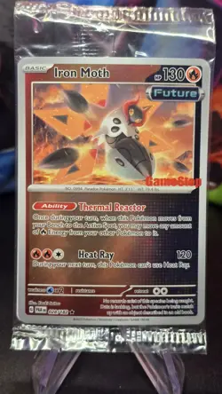 Pokemon Iron Moth 028/182 Paradox Rift GameStop Promo SEALED - Image 1