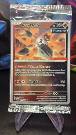 Pokemon Iron Moth 028/182 Paradox Rift GameStop Promo SEALED - Image 2