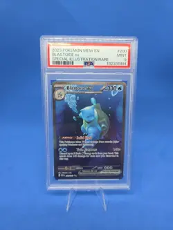 2023 Pokemon 151 Blastoise ex 200/165 Special Illustration Rare PSA 9 - Image 1