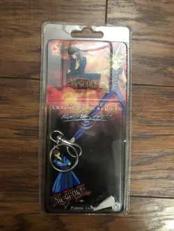 NEW Yu-Gi-Oh Collectible Trading Pin & Key Tag Chain Premier Line 1.1 Vintage - Image 1