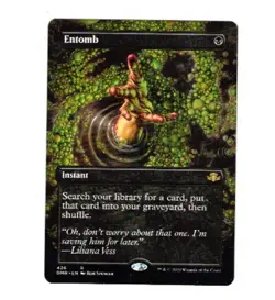 ENTOMB BORDERLESS Dominaria Remastered MTG Out-of-Pack QUALITY - Image 1