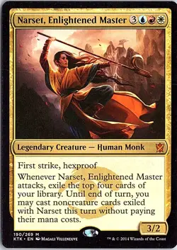Narset, Enlightened Master M Khans of Tarkir 190 LP MTG - Image 1
