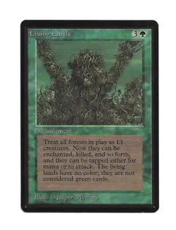 Magic the Gathering MTG Beta Living Lands LP+ Very Good condition! - Image 1