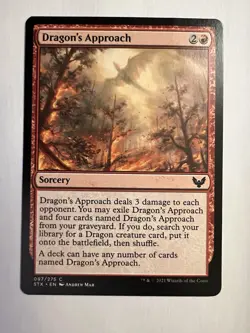 Dragon's Approach 097/275 Strixhaven School Of Mages Sorcery Magic The Gathering - Image 1