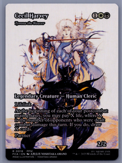 MTG Magic Gathering Cecil Harvey Tymna the Weaver Showcase Final Fantasy NM - Image 1