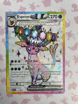 Pokemon Espeon Ex 175 Prismatic Evolutions - Premium Figure Promo - Image 1