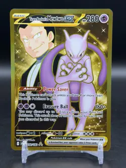 Team Rockets Mewtwo ex 240/182 Destined Rivals Hyper Rare Pokemon English NM - Image 1
