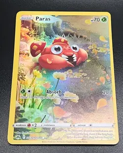 Pokemon Sword & Shield Paras GG32 Crown Zenith Galarian Gallery Full Art H - Image 3