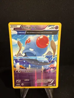 2015 Pokemon-Tentacool 71/160-Primal Clash-Reverse Holo - Image 1