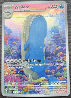 Wailord 162/159 Scarlet Violet Pokemon TCG Journey Together Illustration MINT NM - Image 1