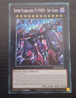 Super Starslayer Ty-phon - Sky Crisis Prismatic Secret Rare MP24-EN119 Yugioh - Image 1