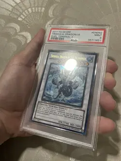 Yugioh Trishula, Dragon of The Ice Barrier DT04-EN092 Duel Terminal Rare PSA 9 - Image 4