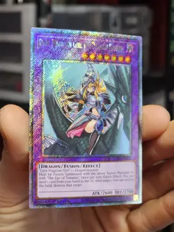 Dark Magician Girl the Dragon Knight Yugioh RA03-EN258 Platinum Secret Rare NM - Image 1