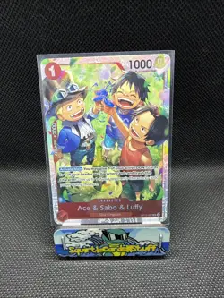 Ace & Sabo & Luffy OP13-007 - One Piece TCG English - SR Foil NM Near-Mint - Image 1