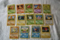 Pokemon Cards vintage base set 2 - Lot of 14 - No energies, No trainers - Image 1