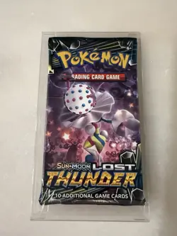 Pokemon Sun & Moon Lost Thunder Sealed Booster Pack - 10 Cards - Image 1