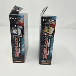 2003 Beyblade Trading Card Game Collision Starter Decks #1 + #2 Cards 5 Foil New - Image 3