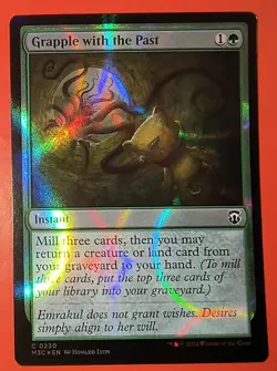MTG: *GRAPPLE WITH THE PAST* RIPPLE FOIL M3C/#230/ NM / COMMON /UNPLAYED - Image 1