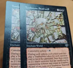 Tombstone Stairwell 1x MTG Mirage Rare Vintage NM- black (see photo) - Image 1