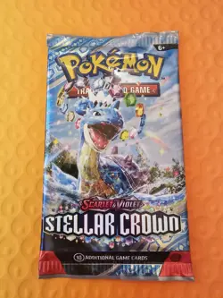 Pokemon TCG: Scarlet and Violet Stellar Crown x1 Booster Pack Sealed - Image 1