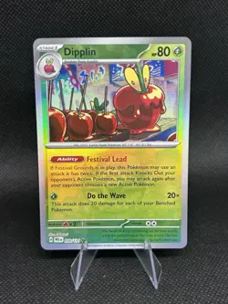 Dipplin Pokemon Prismatic Evolutions 010/131 Master Ball Pattern Holo NM - Image 1