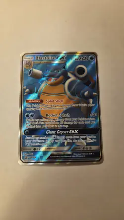 2019 Pokemon Blastoise GX SM189 Sm Holo Black Star Promo NM - Image 1