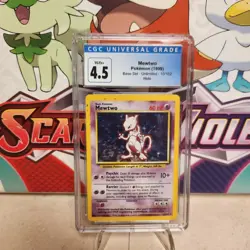 CGC 4.5 Mewtwo 10/102 Holo - Base Set - Pokemon TCG - SHIPS FAST - Image 1