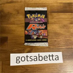 Pokemon TCG Team Rocket Booster Pack Wizards of the Coast 2000 Sealed - Image 1