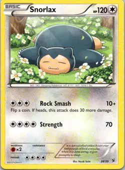 Pokemon TCG Snorlax 26/39 Kalos Starter Set MP - Image 1
