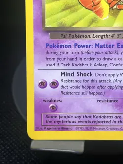 Pokemon TCG Dark Kadabra 39/82 Team Rocket Regular NM - Image 5